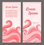 Doodle Flyer design Pink romantic theme N2