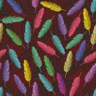 Feather seamless pattern background N2