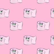 Cartoon Toilet paper pattern