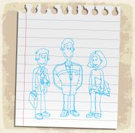 Cartoon teacher illustration N2