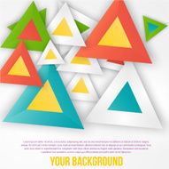 Vector abstract triangles background Object web N6