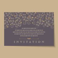 Beautiful vintage invitation cards layouts N16