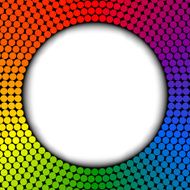 Rainbow frame abstract vector N2
