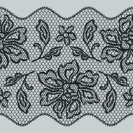 Old lace seamless pattern with ornamental flowers N2