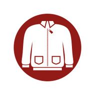 Apparel sweater vector icon