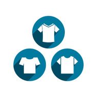Man t-shirt vector icon set