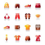 Clothing and Accessories Colorful Icons N2