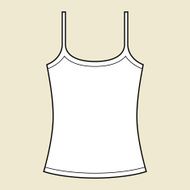 Woman singlet template N3