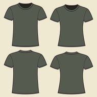 Blank t-shirts template N5