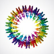 abstract colorful garland pattern background