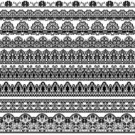 black lace borders