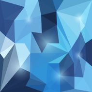 Abstract bright polygonal triangular background with glaring lights for design N54