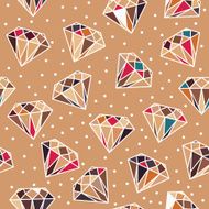 Seamless Pattern with Diamonds N6