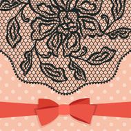 Vintage fashion lace ornament background with flowers N3