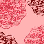 Vintage fashion lace ornament background with flowers N4