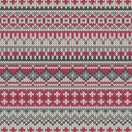 Seamless Knitted Pattern in Traditional Fair Isle Style