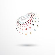 abstract color dots icon for design N2