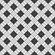 Chinese black and white motif Plaid monochrome fabric background