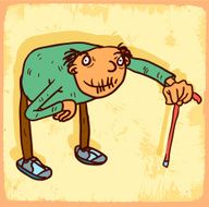 Cartoon old man illustration N2