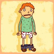 Cartoon bully illustration
