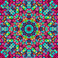 Abstract Colorful Digital Decorative Flower Star N5