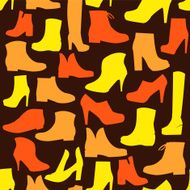 winter footwear beautiful background - Illustration