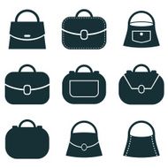 Woman handbag vector icon N2