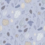 Leaves Seamless vector background N9