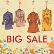 Autumn Fashion Woman coats set Leaves decor N2