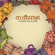 Fashion clothes background Autumn woman wear N2