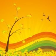 Autumn abstract background with leaf N13