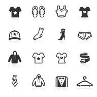 Fashion &amp; Apparel Icons - minimo series