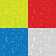 Set of pattern background relief