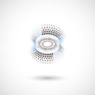 abstract color dots icon for design N3