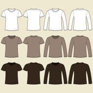 Long-sleeved T-shirt and template N3