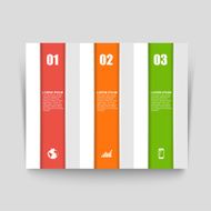 Abstract 3d banner infographic elements