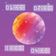 Coloyful Polygon vector infographic