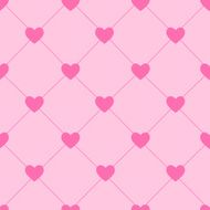Valentines Day Seamless Hearts Pattern Vector Illustration N8