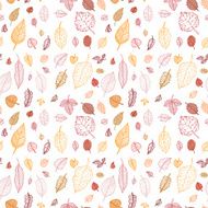 Leaves Seamless vector background N13