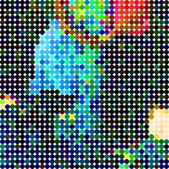 abstract colorful polka dots pattern background N13