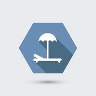 vector modern flat icon with long shadow N22