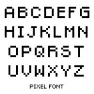 Pixel font