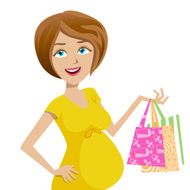 Pregnant Women Shopping