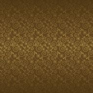 seamless pattern with golden flowers