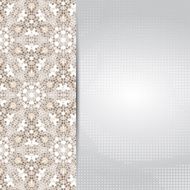 Vintage mosaic card or invitation template