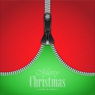 Knitted Christmas Background With Iron Zip