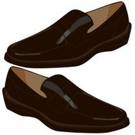 men&#039;s shoes on a white background