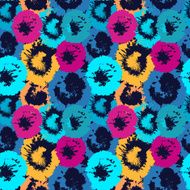 Abstract seamless pattern flowers N2
