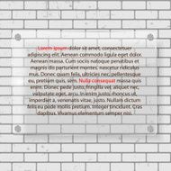 Frame on Brick Wall for Your Text and Images Vector N14