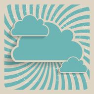 Abstract Cloud Background Vector Illustration N8